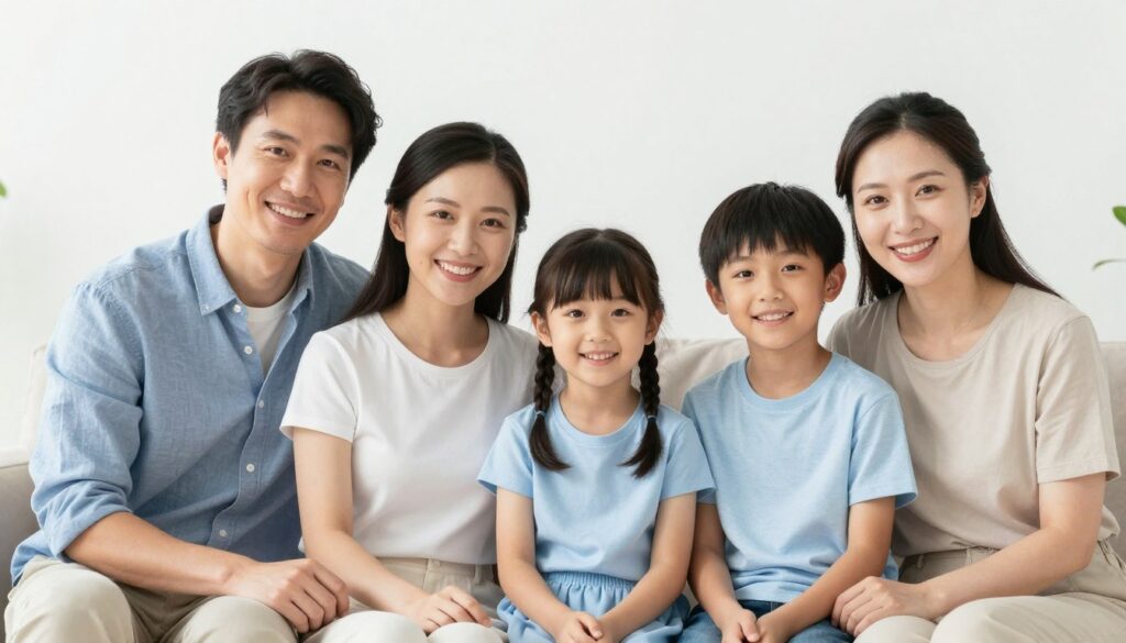 Família satisfeita com seu Omint plano de saúde